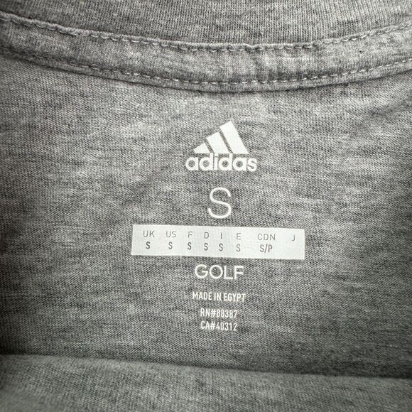 Adidas Golf Graphic T-Shirt Mens Small Gray Short Sleeve Crew Neck Active Tee - Picture 4 of 10